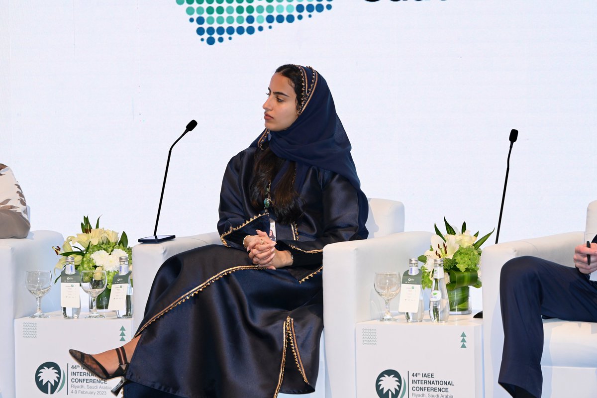 KAPSARC's tweet photo. Economic hardships likely lead to environmental ones. Helping keep the conversation intersectional and inclusive, the ‘Energy, Development &amp; Climate Change’ panelists at #IAEE2023KSA explore the link between economic development and environmental preservation. https://t.co/mHlMOfphI8