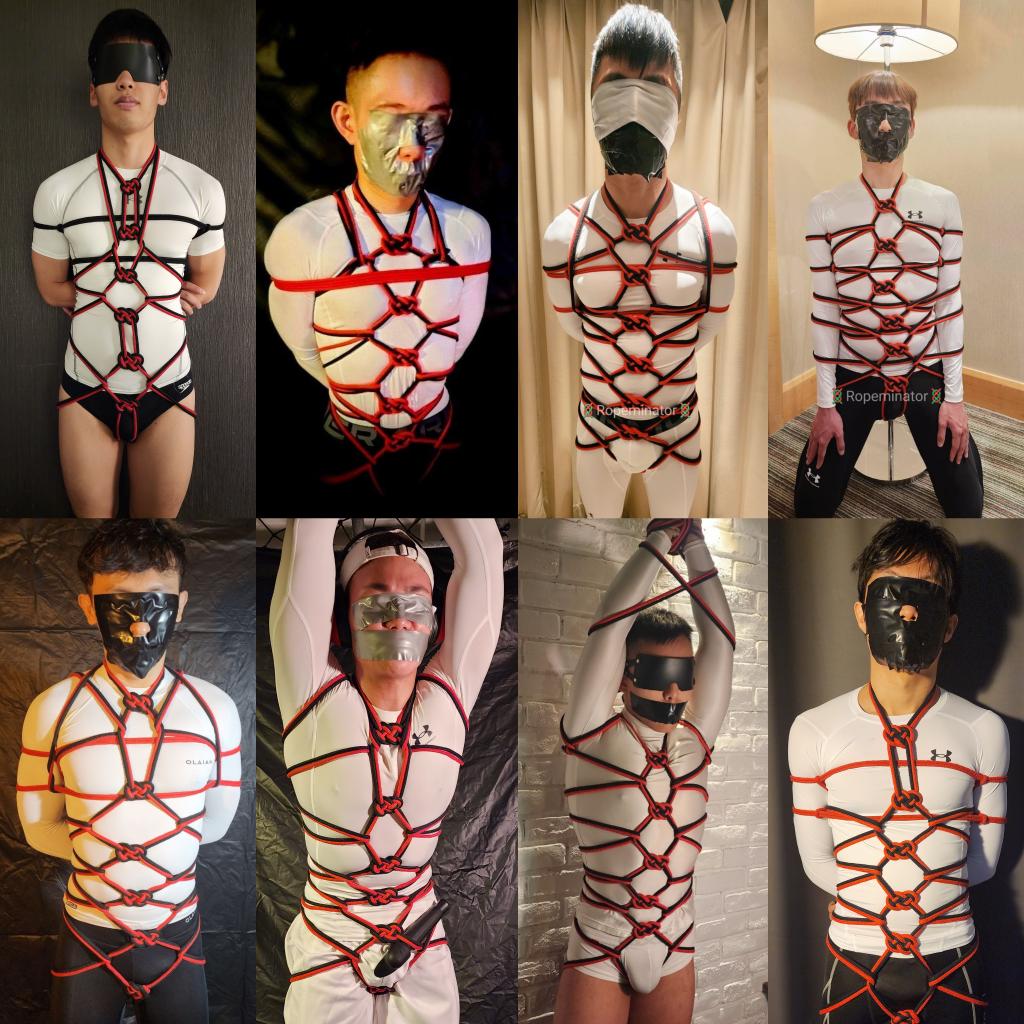 Ropeminator's tweet photo. What an exciting start to 2023. Went round the world to gather hot boys in their sexy white compression outfits.

- @stevemeh01 🇲🇾 
- @JonathanTsai6 🇹🇼 
- @JIZBAR 🇭🇰 
- @HuananChina 🇨🇳 
- @HunkLocked 🇵🇭 
- @sunleather257 🇰🇷 
- @ryandownforfun 🇸🇬 
- @boy__explorer 🇸🇬 

Who next? https://t.co/h4I2QpaKBN