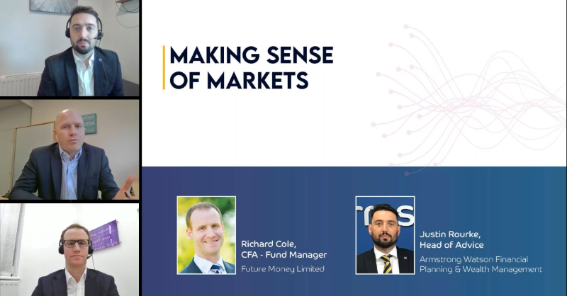ArmstrongWatson's tweet photo. Thank you to everyone who joined us for our latest 'Making Sense of Markets' webinar on Friday. Our experts explored key areas, including #inflation in 2023,  key #financialplanning considerations for this year and more. In case you missed it, you can watch it here...