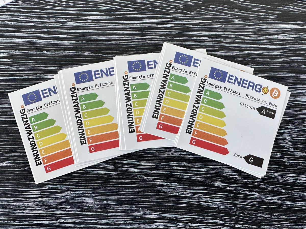 stuff4btc's tweet photo. 👀 #Bitcoin ist #Energie ⚡️🔋

#bitcoinonlyshop #bitcoinfixesthis #bitcoinsticker #btc #hodl #stacksats #energieeffiziens #stickernisnotacrime 
🟠#stuff4btc 

https://t.co/koMng430aE https://t.co/Y3LbVLmP9u