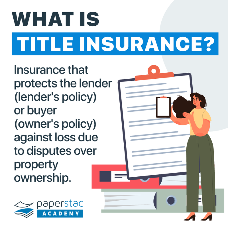 paper_stac's tweet photo. What Is Title Insurance? 🔍🔍
Insurance that protects the lender (lender's policy) or buyer (owner's policy) against loss due to disputes over property ownership.

✅ It guarantees a legitimate and clear title for your property.

Folllw for more on #realestateinvesting! https://t.co/Etc0JIwMs9