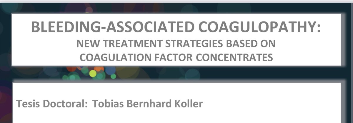 AnestSantPau's tweet photo. Our colleague Tobias Koller, MD, PhD.
Consultant and Medical Coordinator at Cardiac Surgery ICU, presented his doctoral thesis last week in front of a jury of national experts.
@anestsantpau @hemostasiasedar #tromboelastografía #orgullosantpau https://t.co/RorUFuBlgC