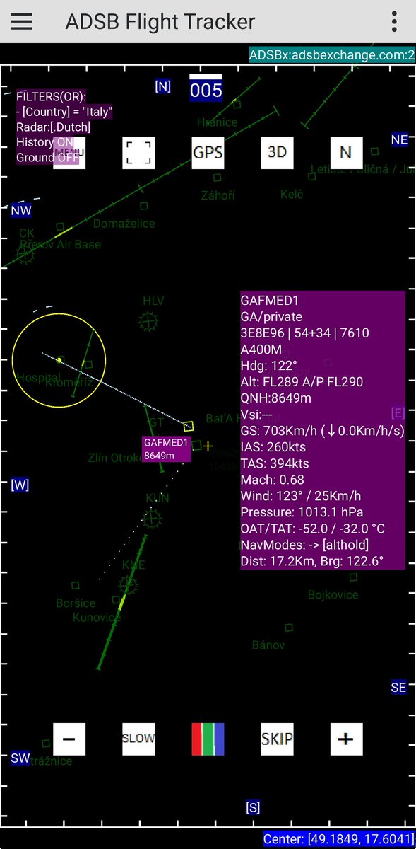 Bazilis's tweet photo. Nad hlavou mi právě prohučel Airbus A400 Atlas německé Luftwaffe s volacím znakem #GAFMED1 mířící velmi pravděpodobně s pomocí do Turecka... https://t.co/cn0LJpdnGw