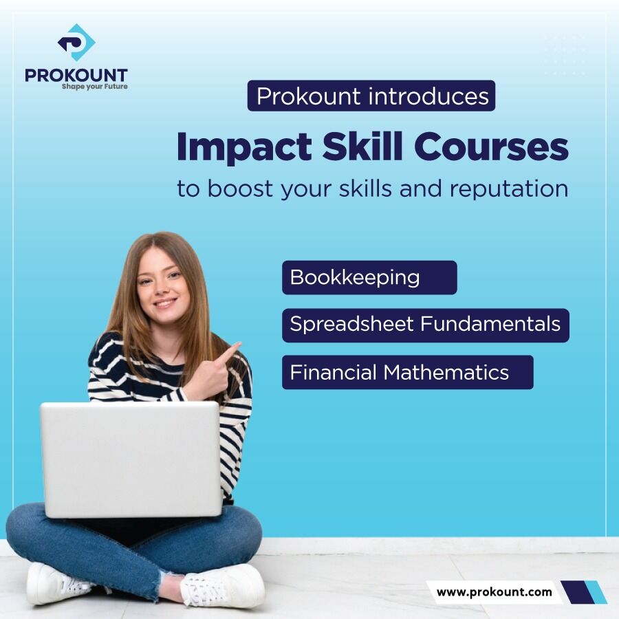 prokount's tweet photo. Prokount introduces Impact Skill Courses to boost your skills and reputation.

#Qualification #Accounting #Accounts #Prokount #Online #Learning  #Courses #ACCAGlobal #exams #papers #onlineclass #question #solutionoriented #ACCAglobal #ACCAprepartion #ACCAstudy #ACCAgulf https://t.co/CgF1U7VEEf