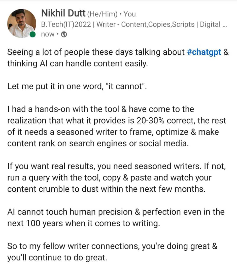 Nikhil Dutt tweet media