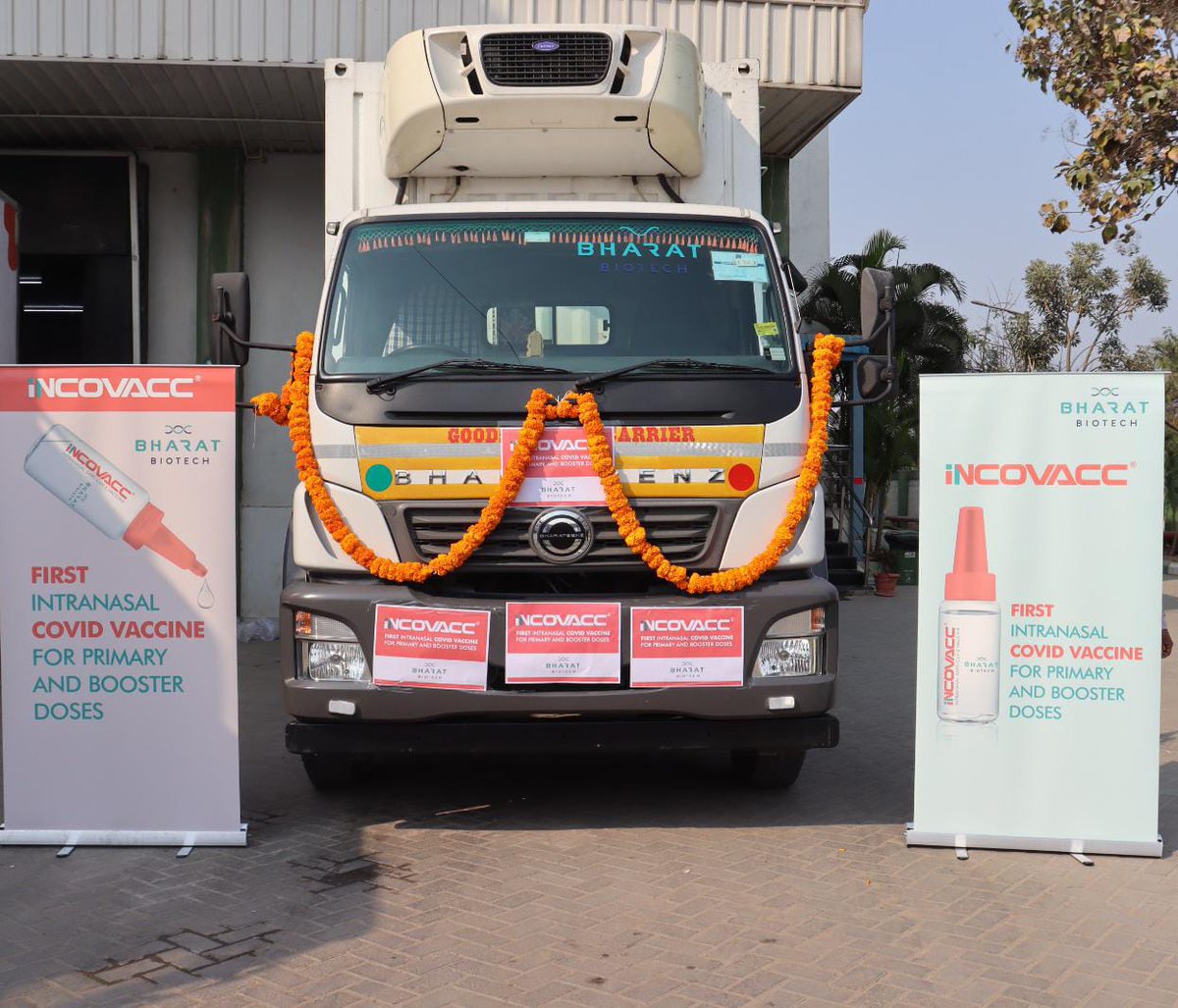BharatBiotech's tweet image. The first shipments of #iNCOVACC being dispatched to various locations across #India. 

A moment of pride and accomplishment for team @BharatBiotech.

#bharatbiotech #nasalvaccine #COVID19 #Covid #CovidVaccine #covid #worldsfirstnasalvaccine #innovation #leadinnovation