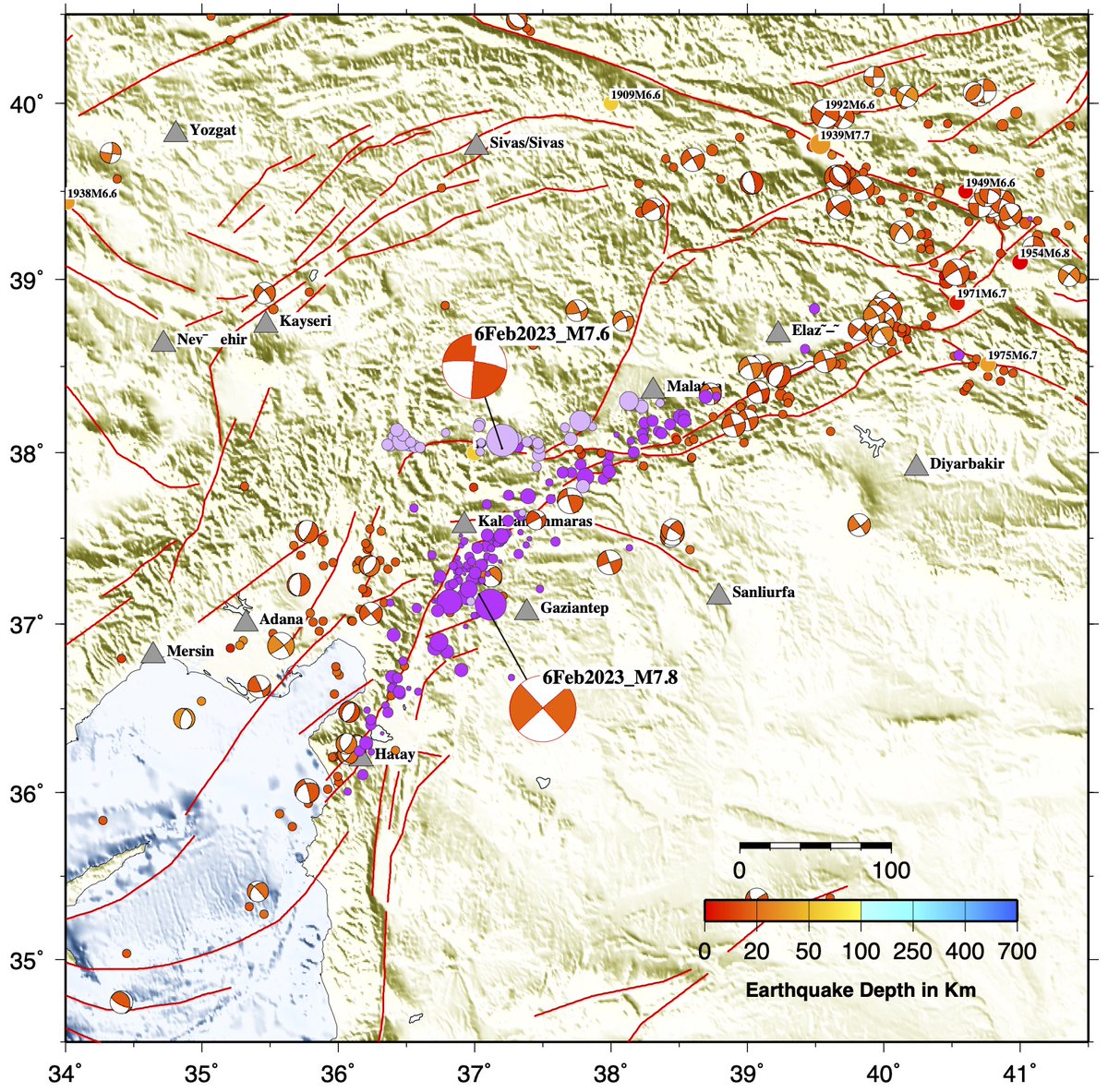 Where has the earthquake occurred today