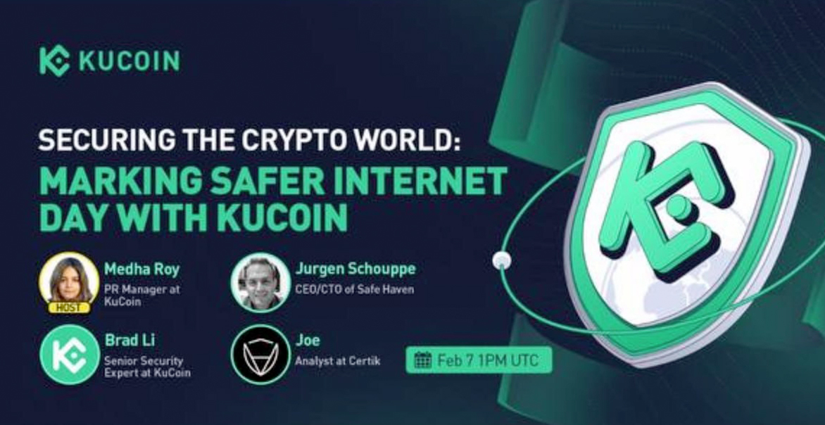 SafeHavenio's tweet photo. 📢 Tomorrow at 1 PM UTC our CEO @jurgenschouppe will join @kucoincom's Twitter Spaces in honor of #SaferInternetday to discuss the importance of cybersecurity in the crypto space. 🔐

@CertiK will be joining as well.

Don't forget to set your reminder #SHAman! ⏰ https://t.co/bcXcvJDNbv
