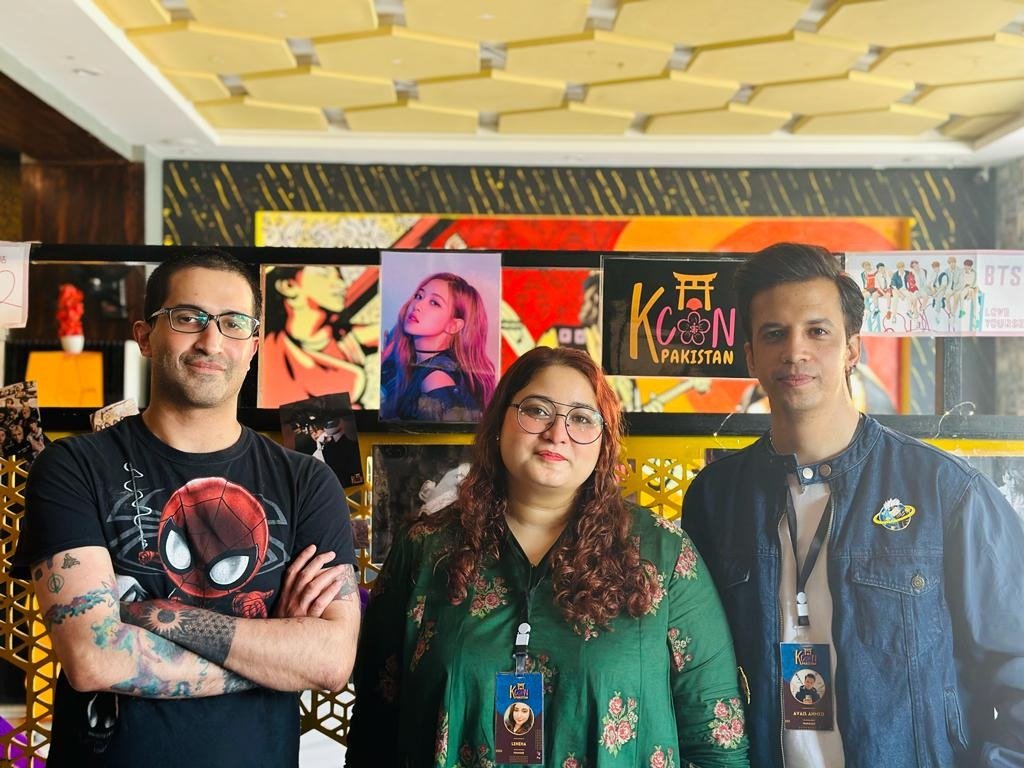 haseebasif's tweet photo. Me with some of the Lahore BTS Army kids and the fan/patron booking them venues. who also had a tattoo in Gurmukhi (K-Pop story) https://t.co/csxabY2UPa