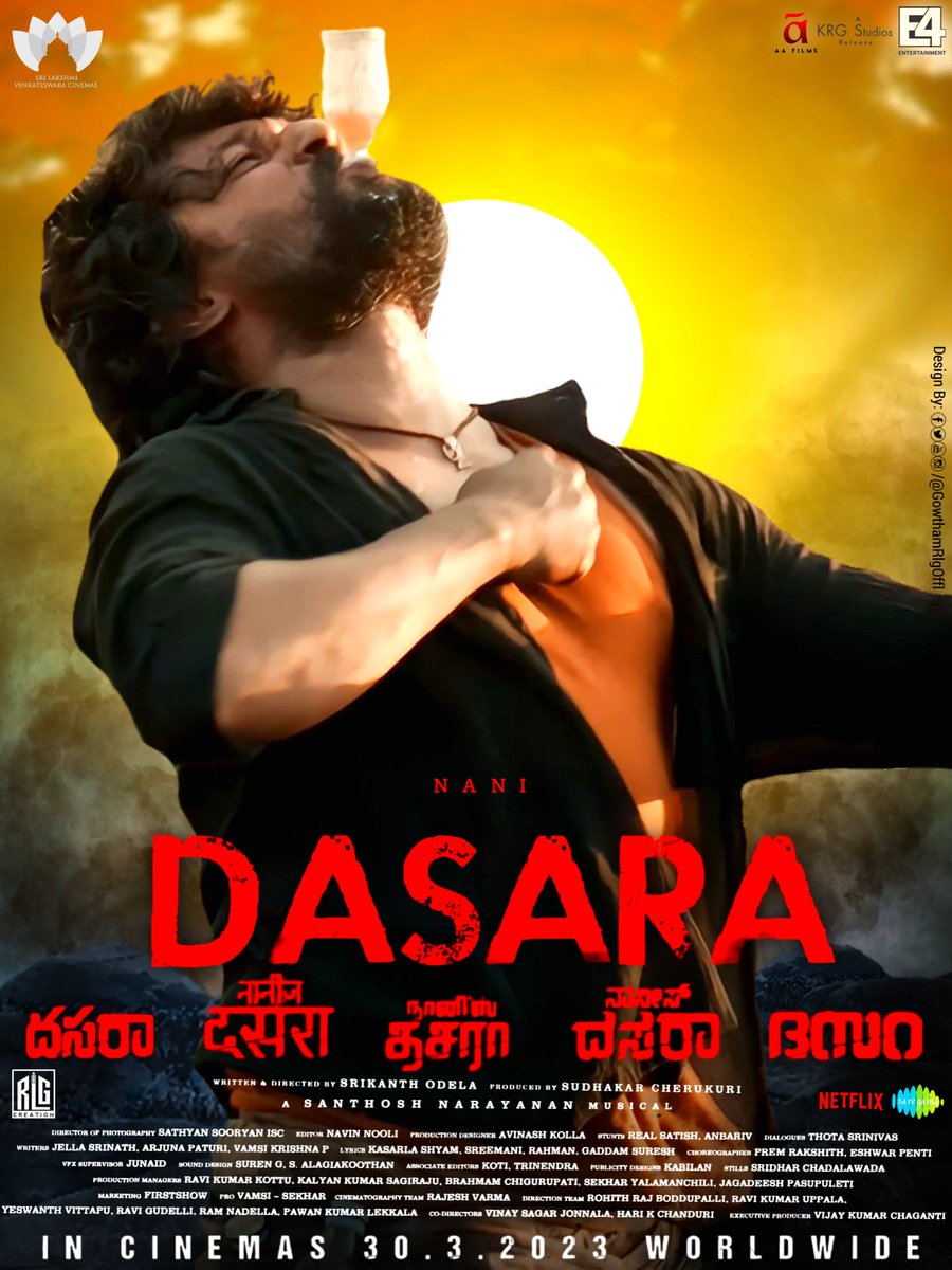 My Design Work #GowthamRlg #RLGcreation 🎨

Our #Nani Sir in #Dasara The Movie Fan Made Poster 🍾

In Cinema 30.3.2023 Worldwide Release 🌪

@NameisNani @KeerthyOfficial @odela_srikanth @Music_Santhosh @sathyaDP @Navinnooli @SLVCinemasOffl