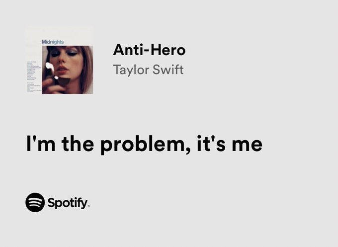 thesadbaby's tweet photo. taylor swift / anti-hero https://t.co/mcgVwBmWF8