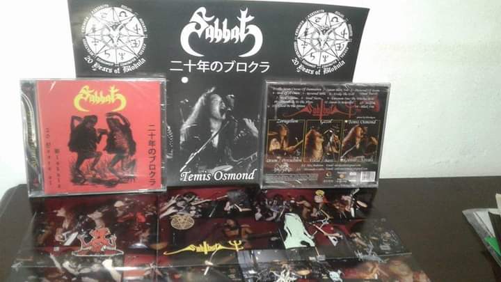 Banda: Sabbat (Japão)
Álbum: 20 Years of Blokula
Formato: CD c/ Poster Formato A4
Valor: 28,00 R$ + Frete

#sabbat #blackmetaljapan