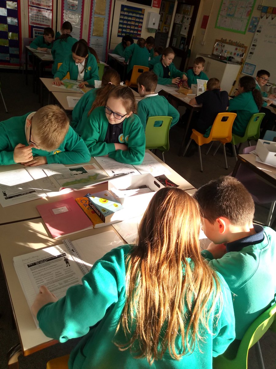 EagleyY6's tweet photo. We are using our maps to find places with Viking names whilst waiting to join @JorvikViking live lesson this afternoon #excited #vikingexplorers https://t.co/x7ZYUb8DMx