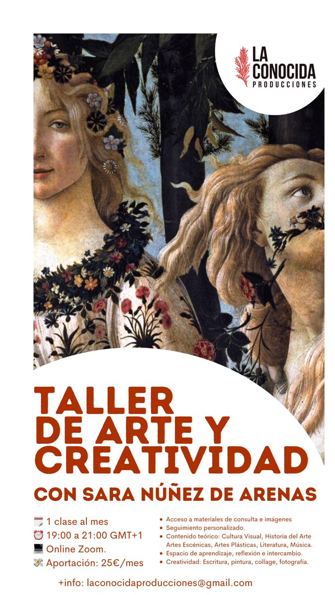 Un día al mes para reencontrarte con tu creatividad.
#arte #taller #historiadelarte
