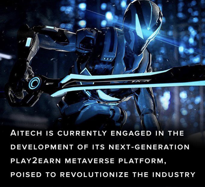 AITECH_io's tweet photo. The Metaverse operates as an autonomous economy, sustained by the use of cryptocurrency and NFT’s.  

AITECH is currently engaged in the design and development of its next-generation Play2Earn Metaverse platform, poised to revolutionize the industry. https://t.co/WNJJfuVUF8