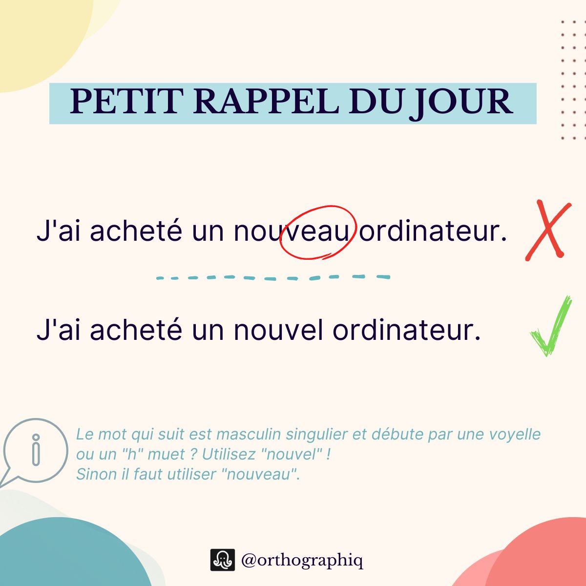 La piqûre de rappel 📌