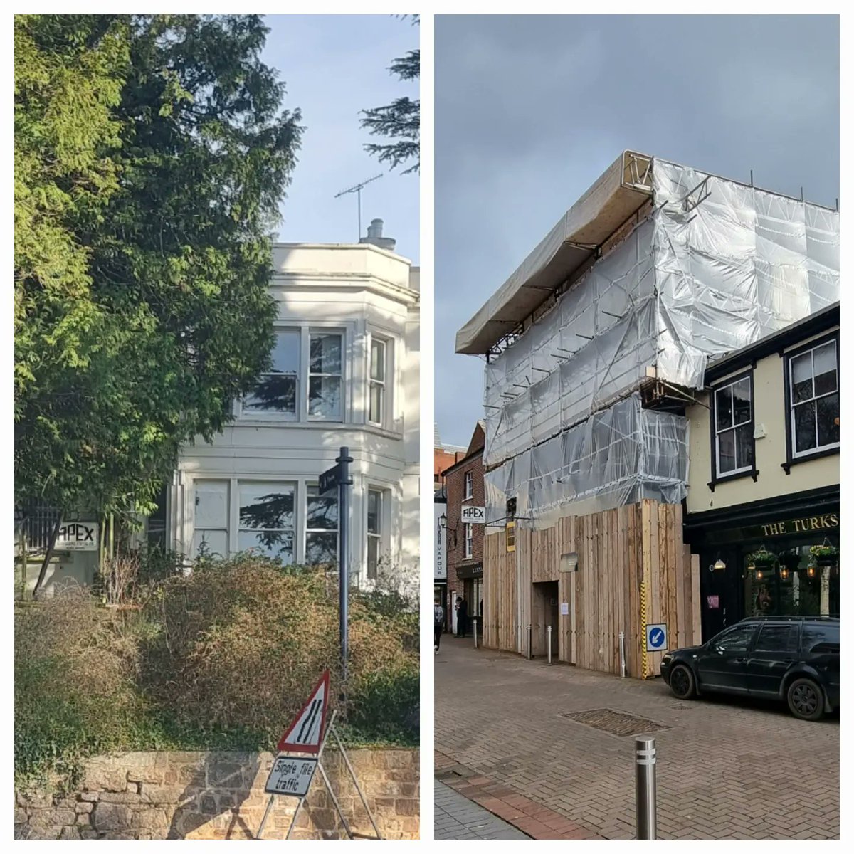 apexscaffexe's tweet photo. Some #apexsignboard spots are easier than others. These signs are just over a mile apart in the centre of #Exeter Can anyone name all four locations?
#apex #Scaffolding #scaffolders https://t.co/51Gna5u2Xb