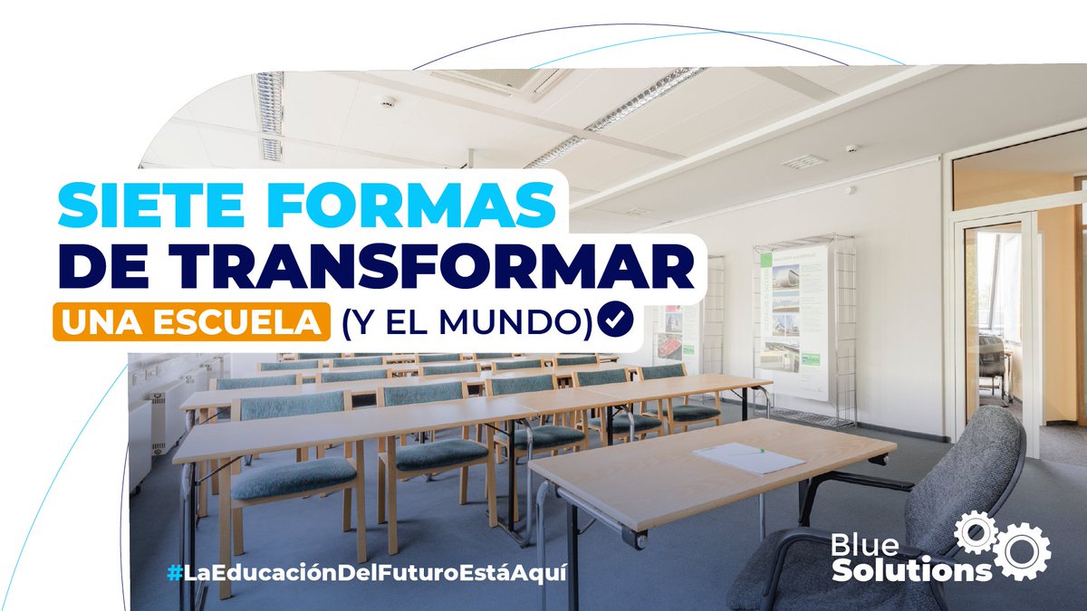 BluesolutionsE's tweet photo. Esperando tengan una excelente semana les compartimos nuestro nuevo blog "7 formas de transformar una escuela y el mundo" https://t.co/qmlRHPI6Gp https://t.co/abP070uHja