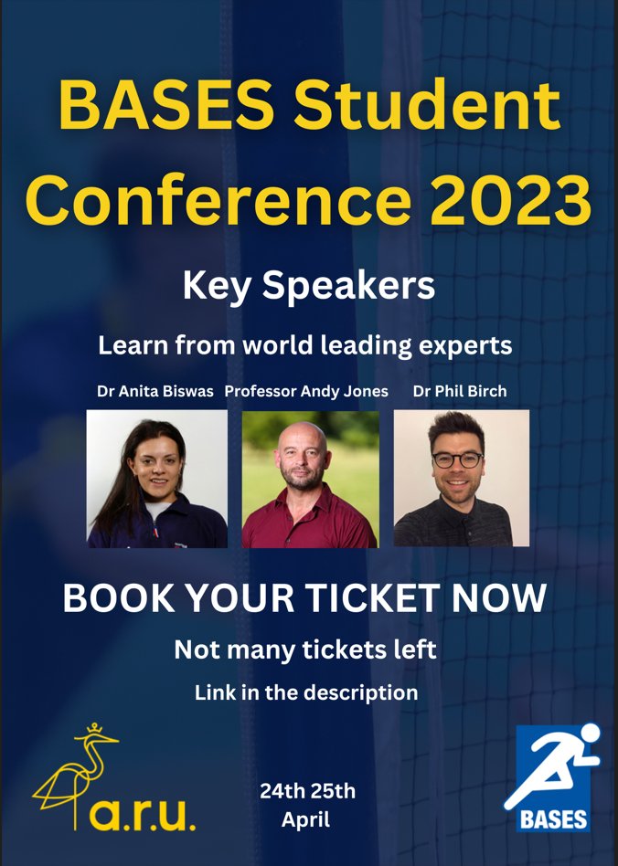 Here are the confirmed Keynote speakers for the @basesuk Conference: 
Dr Anita Biswas
Professor Andy Jones
Dr Phil Birch

Book your ticket: store.anglia.ac.uk/conferences-an…