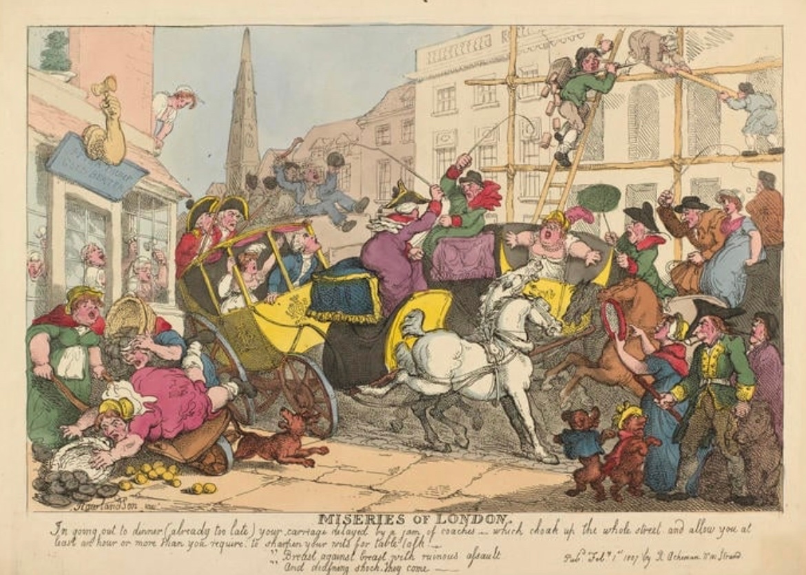 According to K. Wilkins, “the daily traffic jams witnessed across the UK are not a solely modern phenomenon.” If you are interested in the traffic situation in Victorian London click here to read Wilkins’s full essay from 2011: jvc.oup.com/2011/05/31/tra… Photo credit: from essay.