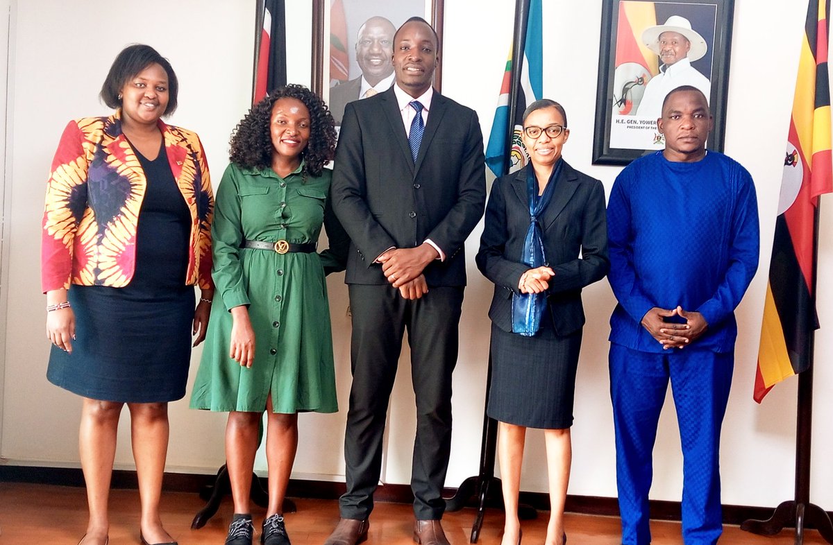AfricaCenterFo7's tweet photo. Thanks to the Ambassador of Kenya to Uganda -H.E Maj Gen George Owinow, Minister Counselor-Salome Kagosha, and Doris-Commercial consulate, for hosting us(AfCED team) at the Kenya High Commission today.

We launch in Nairobi this year. We are coming! https://t.co/2RVoDqgGkp