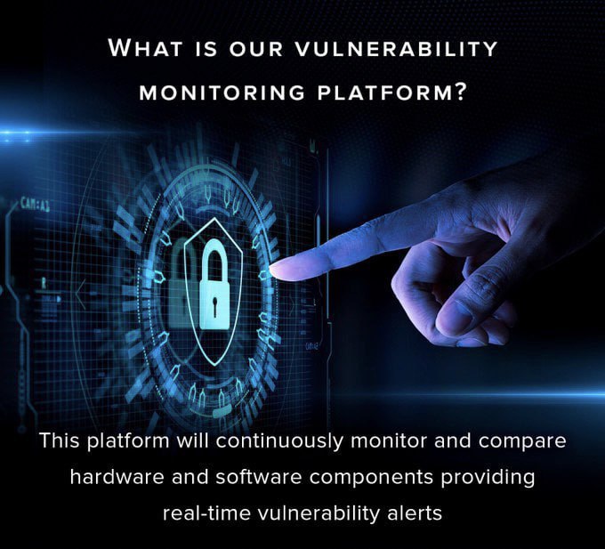 AITECH_io's tweet photo. Our Vulnerability Monitoring Platform will automatically discover assets using a secured protocol not relying on IP/MAC addresses &amp; update in real-time with vulnerability alerts by continuously monitoring and comparing hardware &amp; software components.

🌐: https://t.co/qLheKZMycY https://t.co/eL1ZHFG5QC