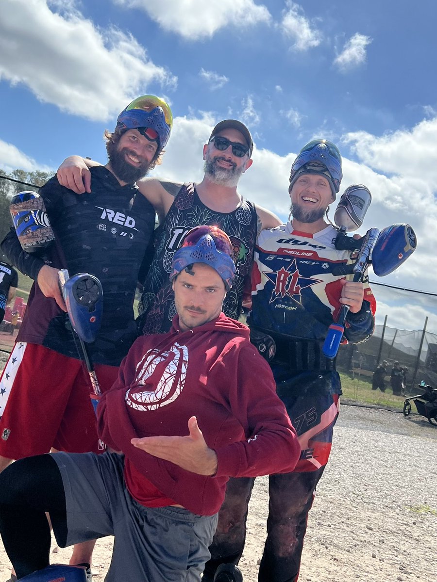 NCarney_14's tweet photo. Had a blast at #ICPL this past weekend! Got to join forces with the #RedLegion players which was an amazing time. Glad to have been picked up by #MVSP_DarkOps 
Shout out to @dyeprecisioninc for keeping us looking fresh! #dyepaintball #paintball #columbuslvl https://t.co/0qVZSRebsJ
