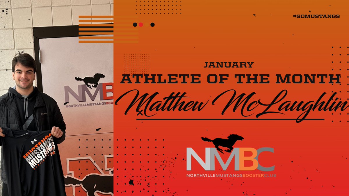 The Athletic Booster Student-Athlete of the month is Matthew McLaughlin.  "Matthew is the ideal teammate always encouraging his peers and supporting his team, no matter the situation or score."  Coach Sander