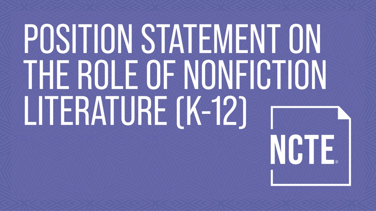 mstewartscience's tweet photo. Teachers! Librarians! Parents!
The new @ncte #nonfiction position statement is about passionate people with boots on the ground spreading #nfjoy because #KidsLoveNonfiction
https://t.co/ebsAyg6ed4
#WritingCommunity https://t.co/ekYKL0DI6B