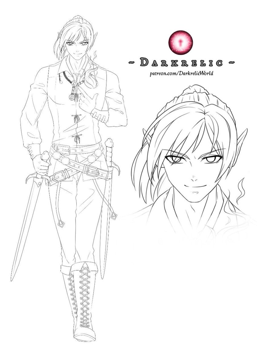 DarkrelicDev's tweet photo. Full-body lineart for Deamon Darkrelic!
---
Dessin au trait du corps complet pour Deamon Darkrelic !

https://t.co/nIpz1Rcb9k
#Darkrelic #DarkrelicGaming #DarkrelicWorld #ForgottenAbyss https://t.co/oDEbXqGhuR