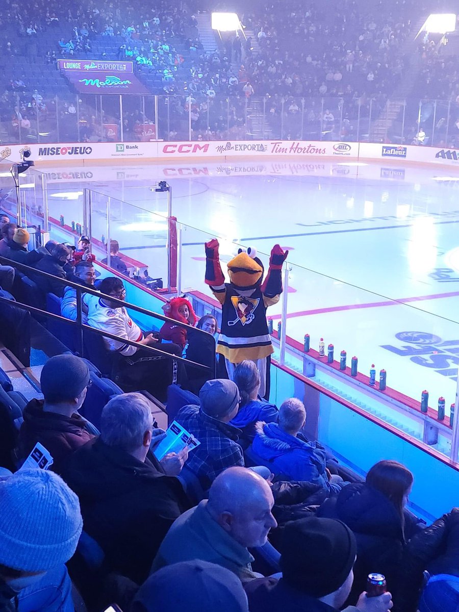 B1G_Sal's tweet photo. Some other pics from last night at #AHLAllStar skills. Moose skips leg day. Was hoping to get all the PA mascots together but @FUNWITHmeLVin was too far away and @TheHersheyBears Coco isn’t here. #WhereIsCoco @99TUX99 great as usual and Griff throwing the shirts across the rink. https://t.co/xSvu5Dx3g3