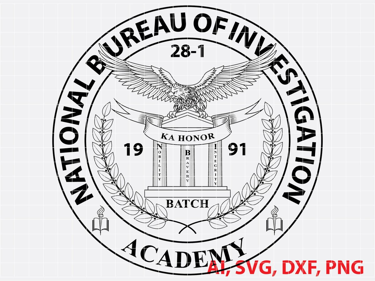 AkborDesigner's tweet image. National Bureau of Investigation Academy Logo