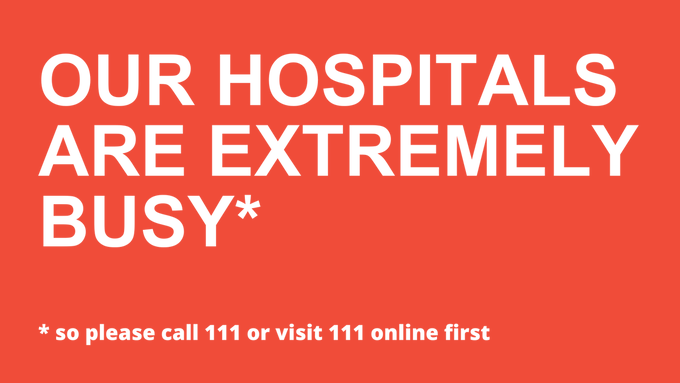 RoyalDevonNHS's tweet image. Our hospitals are currently very busy, so please only attend our emergency departments for immediately life-threatening cases.

If you need urgent care, please call 111 or visit 111.nhs.uk - they’ll advise where to go to get the right treatment more quickly.