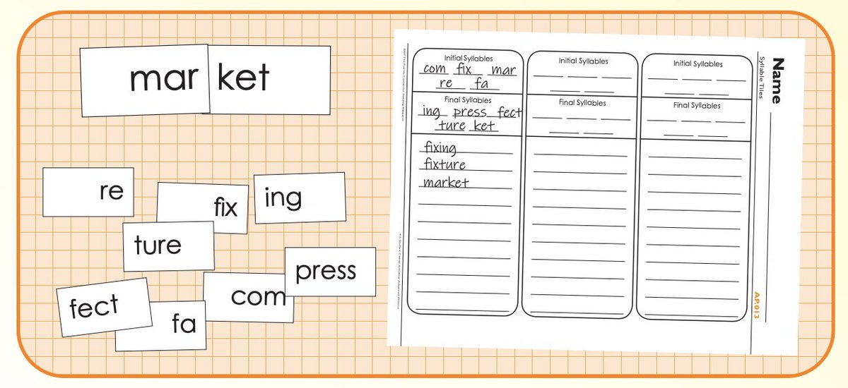 At-Home resource of the day, Select Syllables. The objective is to will produce words using syllables. bit.ly/3HJAlXs #athomelearning #familyresource #literacymatters