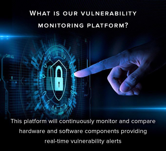 AITECH_io's tweet photo. Our Vulnerability Monitoring Platform will automatically discover assets using a secured protocol not relying on IP/MAC addresses &amp; update in real-time with vulnerability alerts by continuously monitoring and comparing hardware &amp; software components.

🌐: https://t.co/qLheKZMycY https://t.co/BGekl5Kxwd