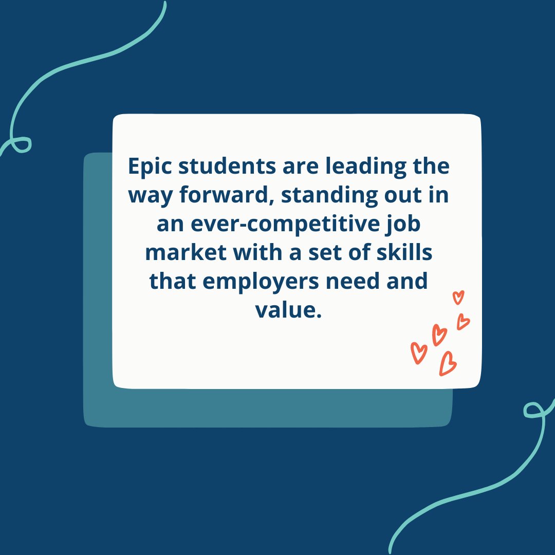 EpicCharter's tweet photo. Aspiration 1 - Our students are #futureready and in demand
#epiccomets #epicnation #motivationalmonday https://t.co/DagI44lpAy