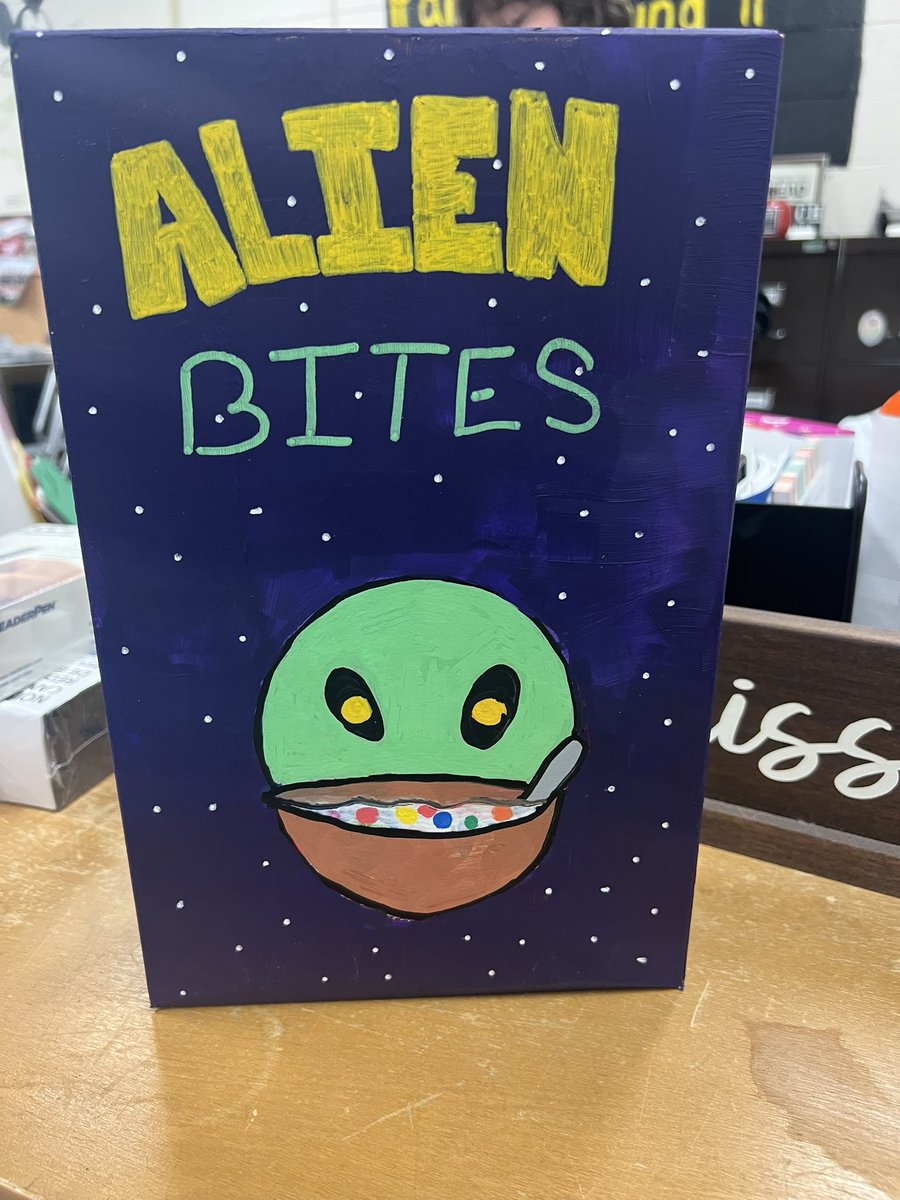 neff_allyson's tweet photo. CTE Month Project Spotlight!! Here is another tremendously done project by my Business Class. Check out their Cereal Box Project where they used their knowledge in Marketing to create their very own product! @RHLSD_Colts @MHSColts #CTEmonth https://t.co/cy8AZzcz6J