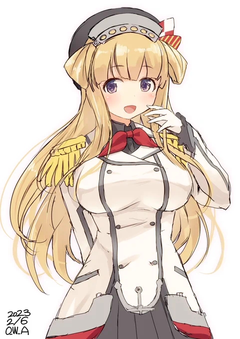 アメリカ英語を優しく教えてくれるフレッチャー先生#艦これ版深夜の真剣お絵描き60分一本勝負#艦これ版真剣お絵描き60分一本勝負_20230206 