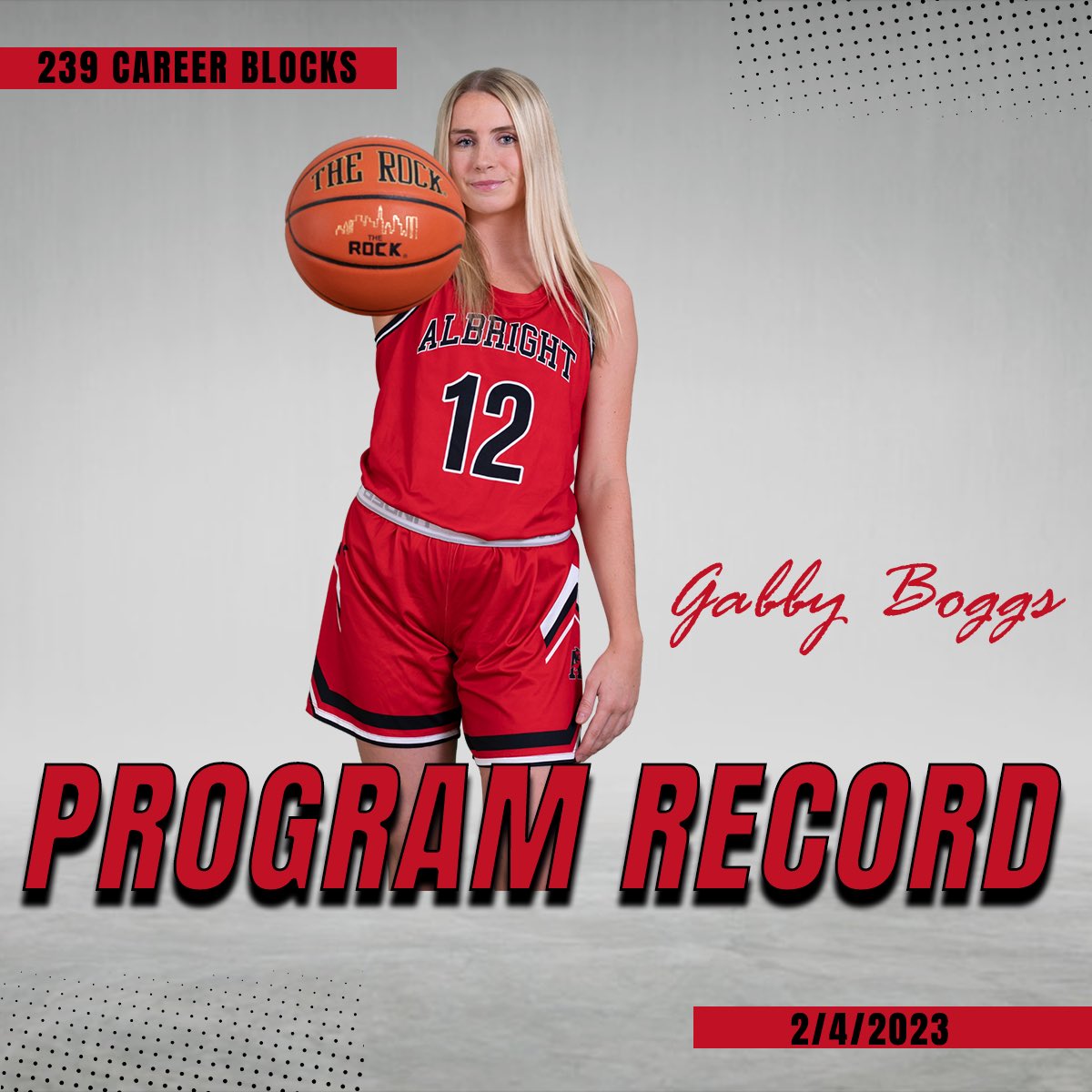 AlbrightLions's tweet photo. In @AlbrightWBB’s 57-56 victory over Alvernia this past weekend, Gabby Boggs recored three blocks to surpass the previous mark and become the all time leading shot blocker in school history. Congratulations Gabby! #RoarWithUs https://t.co/ydd0i6yzPe