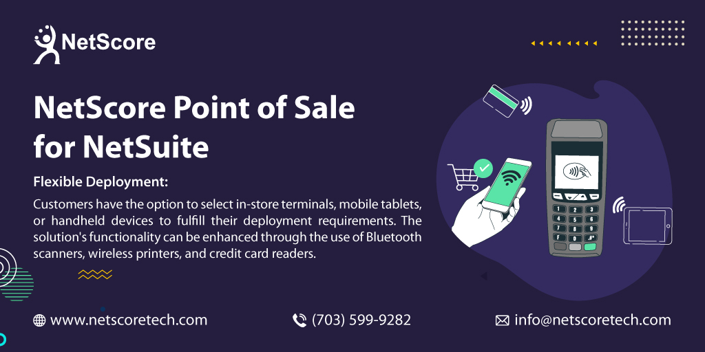 NetScoreTech's tweet photo. In NetScore #PointofSale customers have the option to select in-store terminals, mobile tablets, or handheld devices to fulfill their deployment requirements.
Brochure: https://t.co/hiSYglbrE0

#pos #postsystem #netsuitepos #retailbusiness #retailpos #netsuitepossoftware https://t.co/tDSTPcK08w