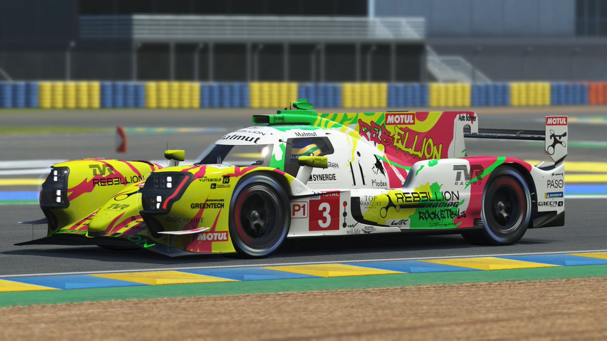 CarlosFrauLiv's tweet image. REBELLION Racing X RocketByz 2019 #3 Lemans Livery #AdvancedSimulation #rFactor2 #LeMans #RebellionRacing #RocketByz
