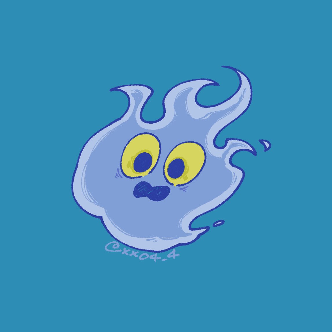 no humans solo simple background pokemon (creature) blue background ghost mustache  illustration images