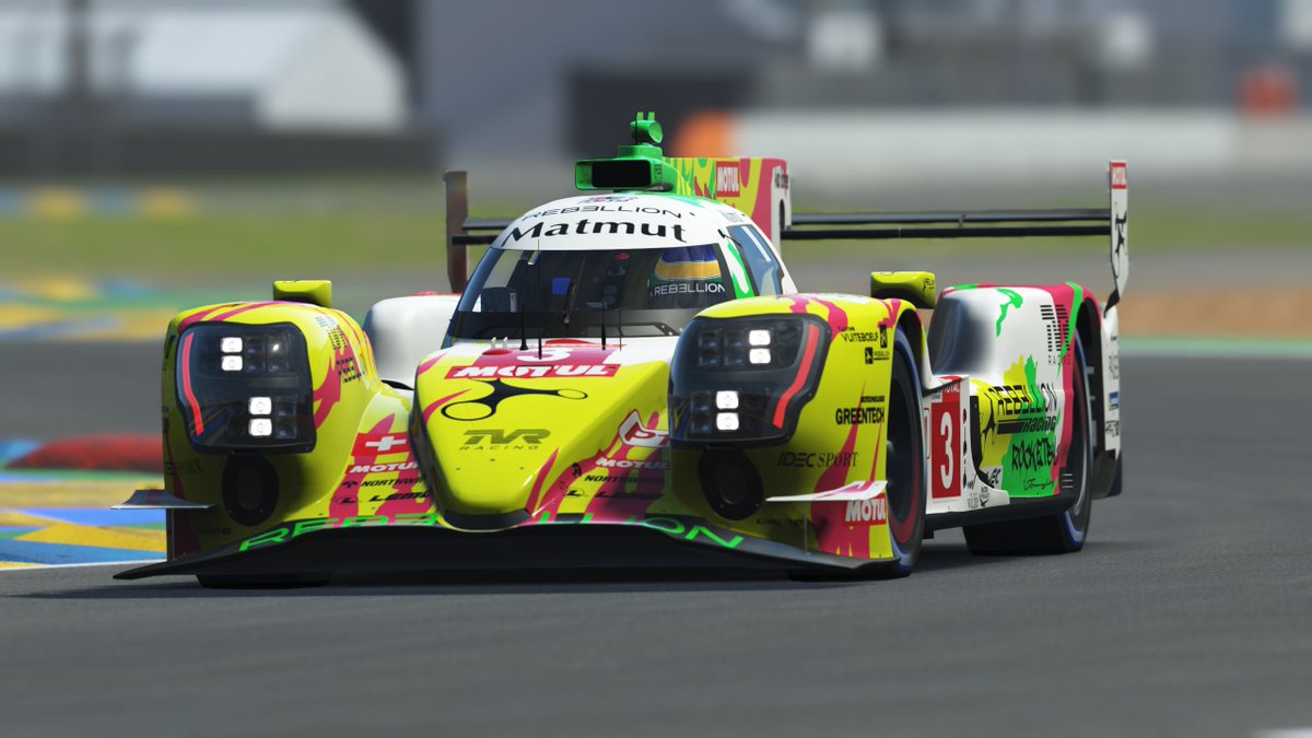 CarlosFrauLiv's tweet image. REBELLION Racing X RocketByz 2019 #3 Lemans Livery #AdvancedSimulation #rFactor2 #LeMans #RebellionRacing #RocketByz
