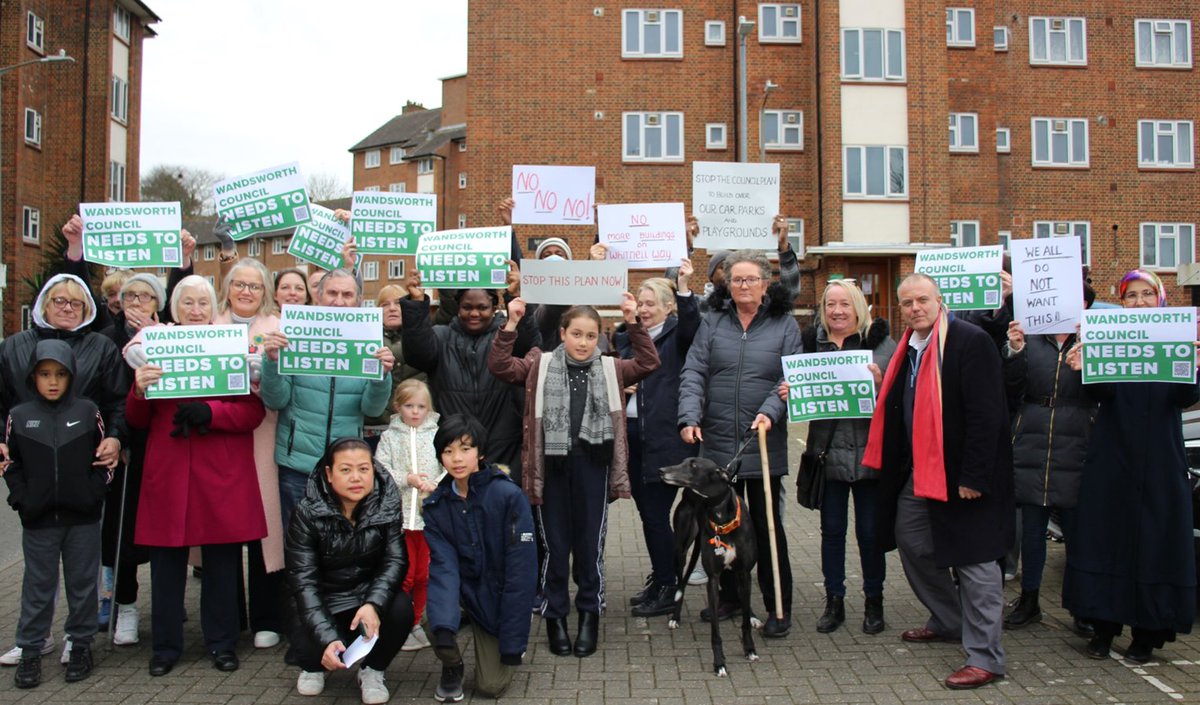 Lee Roberts (@roberts4putney) on Twitter photo Proud to stand up for residents of #WhitnellWay protesting with #AshburtonEstate against Wandsworth Council & plans to develop new blocks taking away parking and play space. Wandsworth Housing Boss <a href="/AydinDikerdem/">Aydin Dikerdem</a> needs to listen to residents and abandon his plans. #SW15 #Putney Proud to stand up for residents of #WhitnellWay protesting with #AshburtonEstate against Wandsworth Council & plans to develop new blocks taking away parking and play space. Wandsworth Housing Boss <a href="/AydinDikerdem/">Aydin Dikerdem</a> needs to listen to residents and abandon his plans. #SW15 #Putney