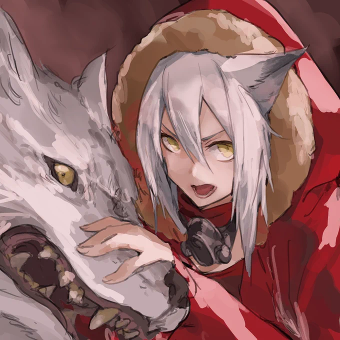 レッド #アークナイツ版深夜の真剣お絵かき60分一本勝負 