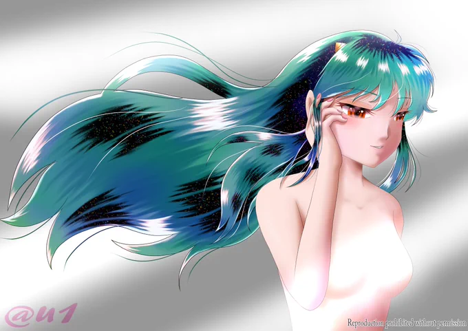 いろいろ納得しかねる出来ですが一応描き上げたので上げます#うる星やつら2023 #ラムちゃん 