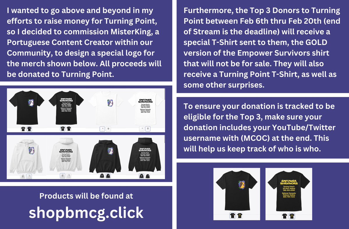 BMcG_YT's tweet image. Hey guys and gals.
Vega has provided the opportunity for Mike and I to compete for donations to a charity of our choosing for our 3rd Place Match in his Grandmaster’s Cup. 

I’m also doing a bit more to raise money for my charity I chose. Info in the pics below.