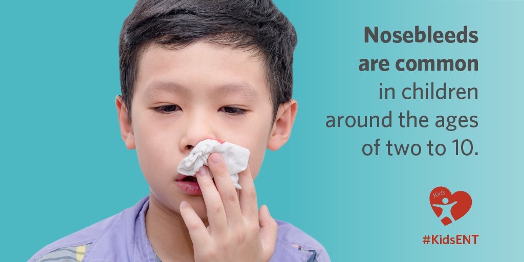 Questions about nosebleeds? We got it covered. Be part of #KidsENT Health Month and share this ENThealth.org article on #nosebleeds with your patients. enthealth.org/conditions/nos…