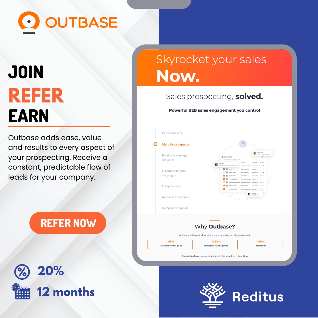 Growing your sales starts with sourcing the right prospects, building the right messaging &amp; converting them into clients. 

What if we told you there is one tool that can help you do that? 

Meet Outbase. 

It will help you to:
✅ Define markets
✅ Identify prospects
✅ Buildi...