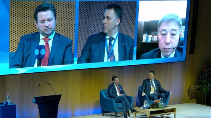MNB_Hungary's tweet photo. #CBDC will be the part of our life is the near future.
@MNB_Hungary’s Deputy Governor Virág alongside with Mu Changchun @ChinaCentralBa1 and Morten  Linnemann Bech @BIS_org shared their thoughts on the possible methods of introducing #CBDC and #digialization of payment system https://t.co/AJ2ieffhBo